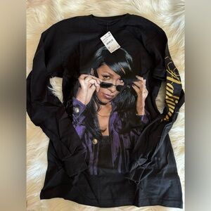Aaliyah Photo Long Sleeve Shirt sz S/M